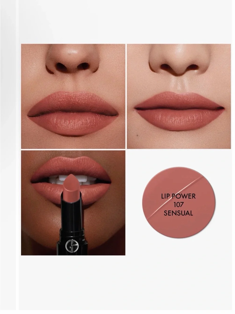 Giorgio Armani Red Gloss and Nude Cream Lipstick Set